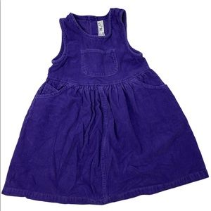 Nordstrom Kids Dress Purple Corduroy Vintage